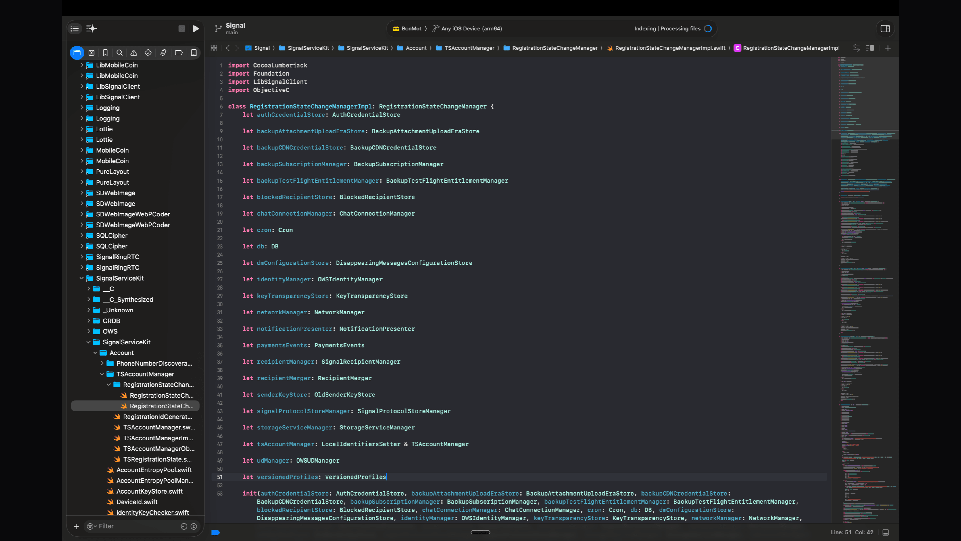 iosy Swift project output preview